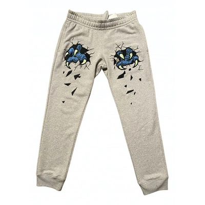 Pre-owned Moschino Trousers In Grey