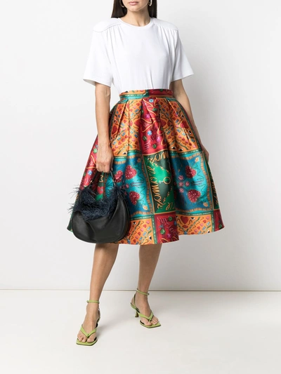 Shop Alessandro Enriquez Graphic-print A-line Skirt In Multicolor