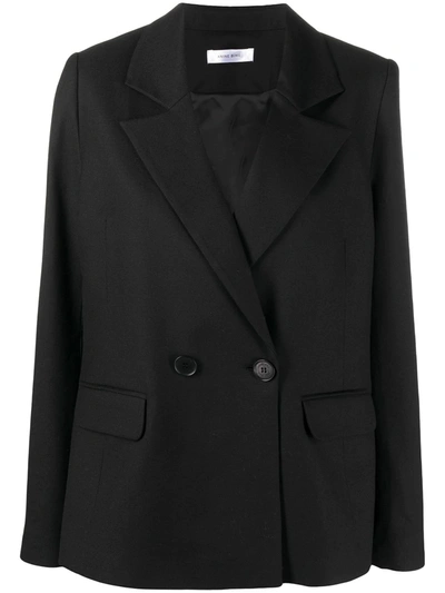 Shop Anine Bing Madeleine Double-breasted Blazer In Black