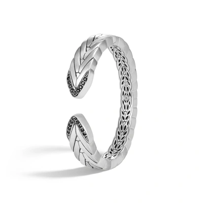 John Hardy Modern Chain Kick 6.25 Cuff Bracelet In Treated Black Sapphire