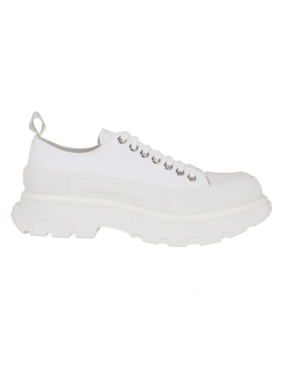 Shop Alexander Mcqueen Fabric Upper And Rub In White