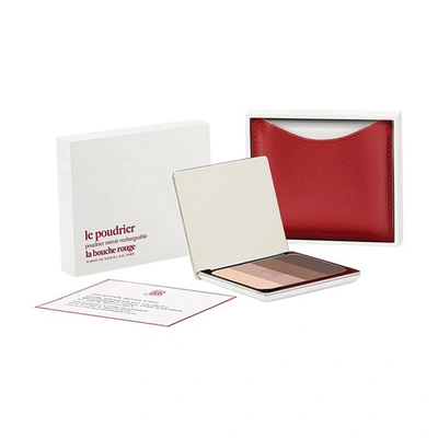 Shop La Bouche Rouge Red Fine Leather Tage Eyeshadow Set In Bei