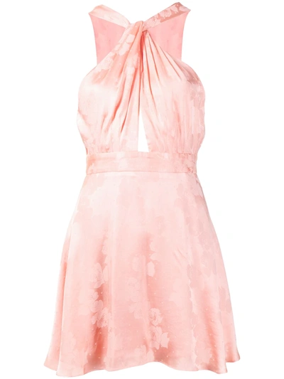 Shop Alice Mccall Memory Lane Satin Mini Dress In Pink