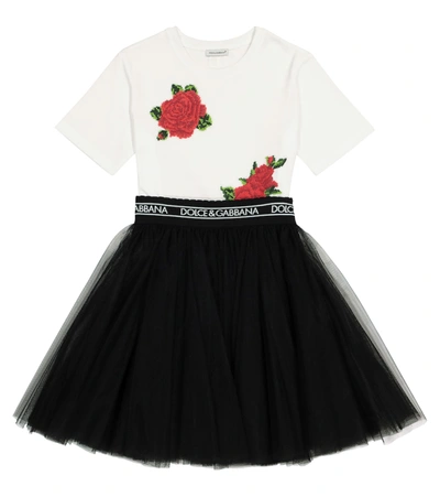 Shop Dolce & Gabbana Tulle Skirt In Black