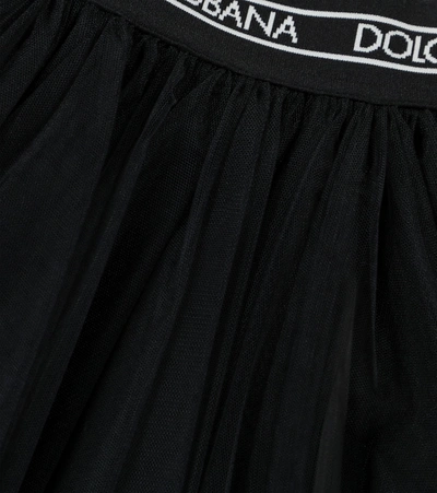 Shop Dolce & Gabbana Tulle Skirt In Black