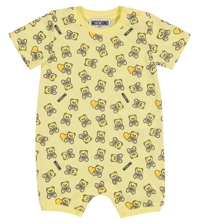 Shop Moschino Set Of 2 Stretch-cotton Onesies In Multicoloured