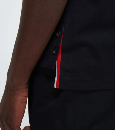 Thom Browne Oversized Short Sleeves T-shirt In Black