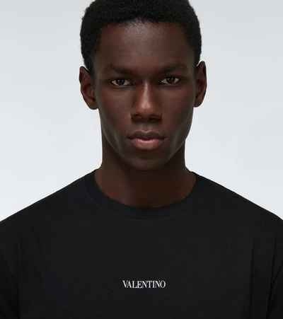 Shop Valentino Short-sleeved T-shirt In Black