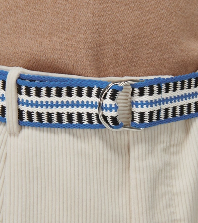 Shop Isabel Marant Nyessh Fabric Belt In Blue