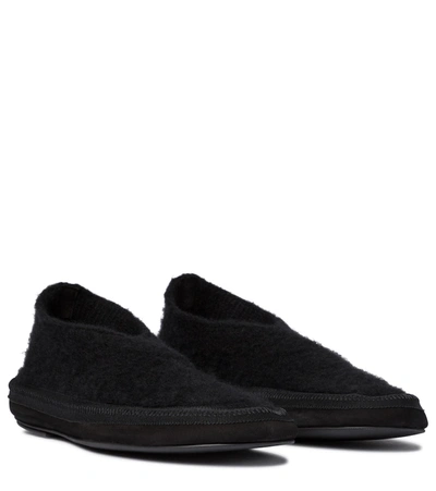 Shop The Row Fairy Knit Flats In Black