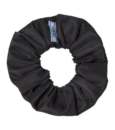 Prada Re-nylon Scrunchie In Black