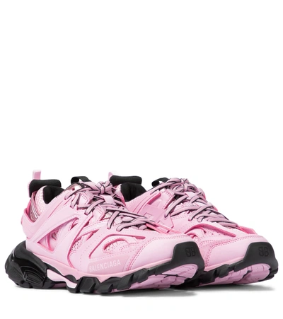Shop Balenciaga Track Sneakers In Pink