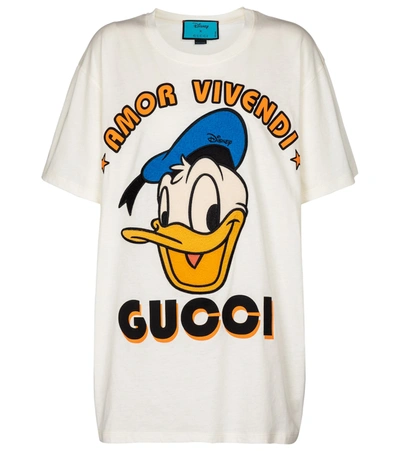 Shop Gucci X Disney® Printed Cotton T-shirt In White