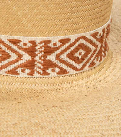 Shop Johanna Ortiz La Capitana Straw Hat In Neutrals