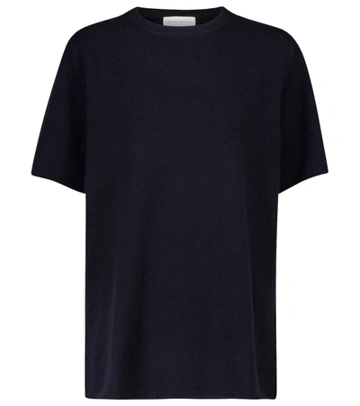 Shop Extreme Cashmere N°64 Tshirt Cashmere-blend T-shirt In Navy