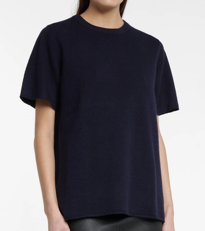 Shop Extreme Cashmere N°64 Tshirt Cashmere-blend T-shirt In Navy