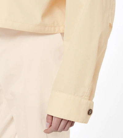 Shop Jil Sander Cropped Military-inspired Jacket In Beige