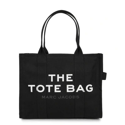 Shop Marc Jacobs The Traveller Tote Black Canvas Bag