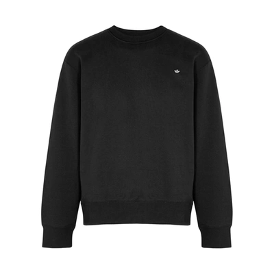 Shop Adidas Originals Adicolour Premium Black Cotton Sweatshirt
