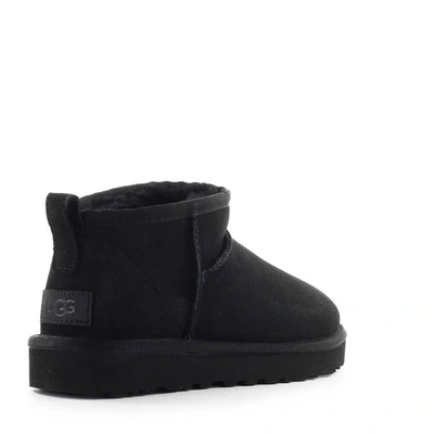 Ugg Black Classic Ultra Mini Suede Ankle Boots | ModeSens