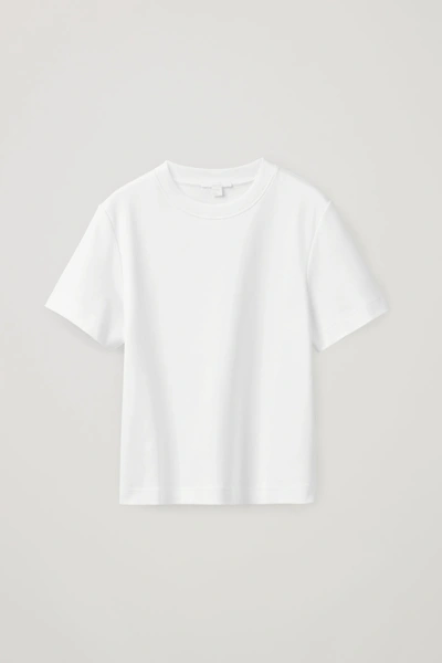 Shop Cos Clean Cut T-shirt In White