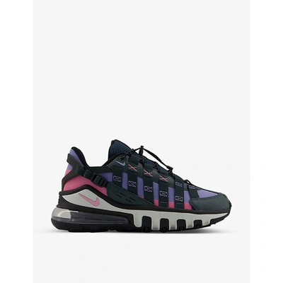 Shop Nike Air Max Vistascape Textile And Leather Trainers In Seaweed Desert Berry Dus