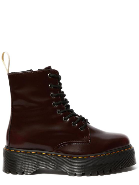 Dr. Martens Jadon Arcadia Leather Platform Boots Cherry Red In Cherry Red Arcadia | ModeSens