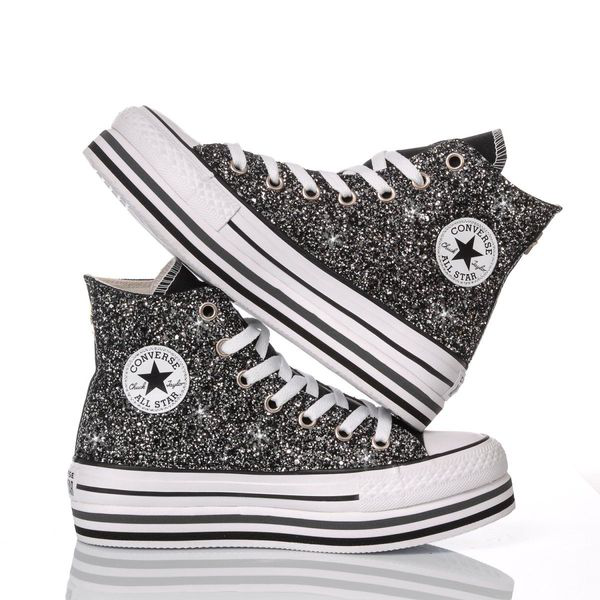 converse women's glitter fashion sneakers