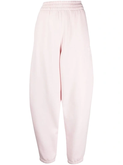 Shop Alexander Wang T High-waisted Joggers In Pink