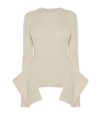 Shop Alexander Mcqueen Sculpted Cable-knit Sweater