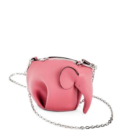 Shop Loewe Leather Elephant Chain Pouch