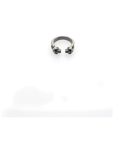 Shop Alexander Mcqueen Ring In Dk Rutenio Ant