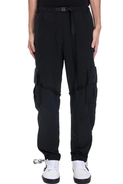Shop Off-white Cargo Off Pants In Black Nylon
