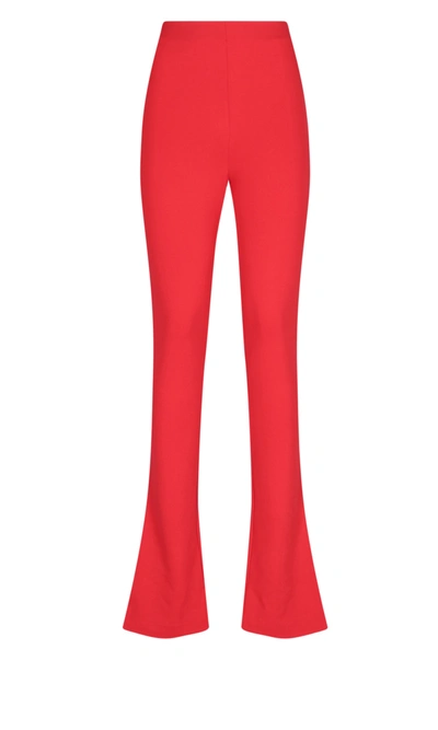 Shop Attico Pants In Red