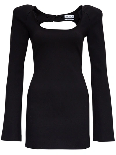 Shop Attico Mini Dress With Sequins In Black