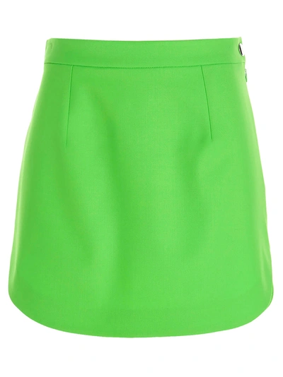 Shop Attico Skirt In Green