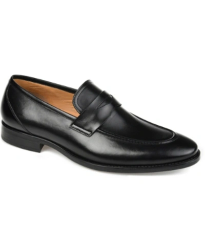 Shop Thomas & Vine Men's Bishop Apron Toe Penny Loafer Shoe In Black