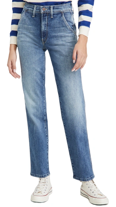 Shop Mother High Waisted Utility Jeans In So Long