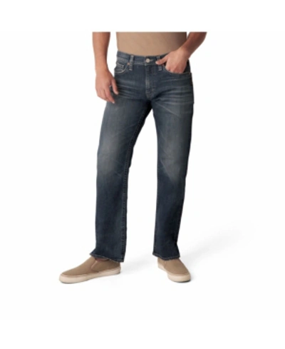 Shop Silver Jeans Co. Men's Zac Relaxed Fit Straight Jeans In Indigo