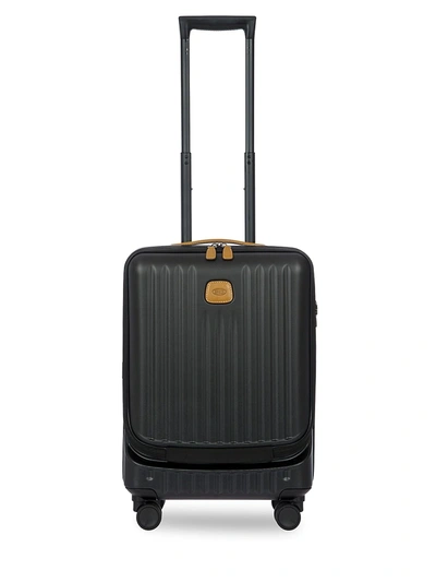 Shop Bric's Capri 21-inch Front-pocket Spinner Suitcase In Matte Black