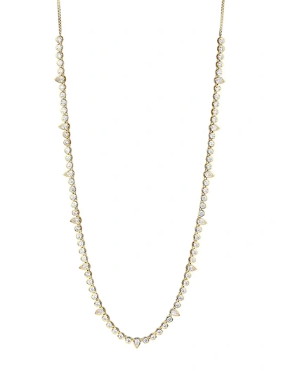 Shop Adriana Orsini 18k Goldplated & Mixed Cubic Zirconia Necklace