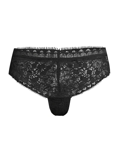 Shop Chantelle Women's Daylight Lace Tanga Panties In Black