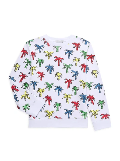 Shop Stella Mccartney Little Boy's & Boy's Palm Tree Print Sweatshirt In Neutral