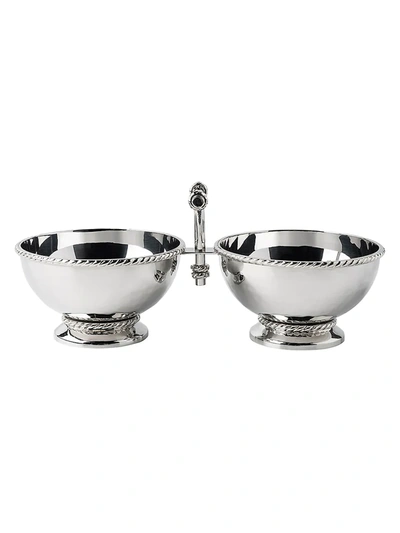 Juliska Graham Small Double Cocktail Bowl In Silver Met