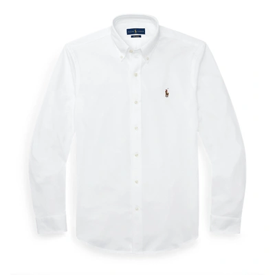Shop Ralph Lauren Knit Oxford Shirt In White