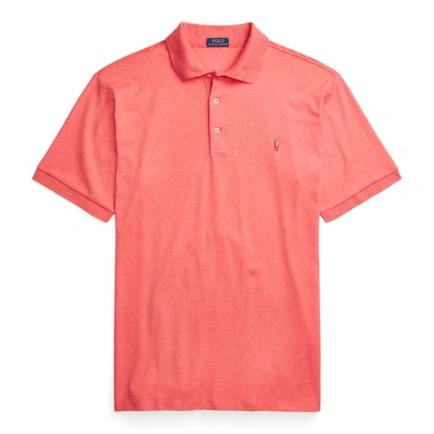 Shop Polo Ralph Lauren Soft Cotton Polo Shirt In Highland Rose Heather