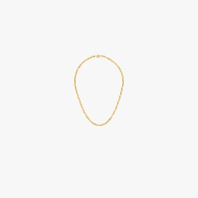 Shop Tom Wood Gold-plated Rounded Curb Thin Chain Necklace