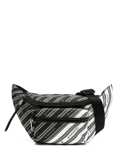 Shop Givenchy Logo-print Belt Bag In Black