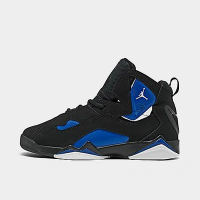 Shop Nike Jordan Boys' Big Kids' Jordan True Flight Basketball Shoes In Blue/black