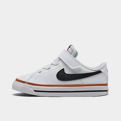 Shop Nike Kids' Toddler Court Legacy Casual Shoes In White